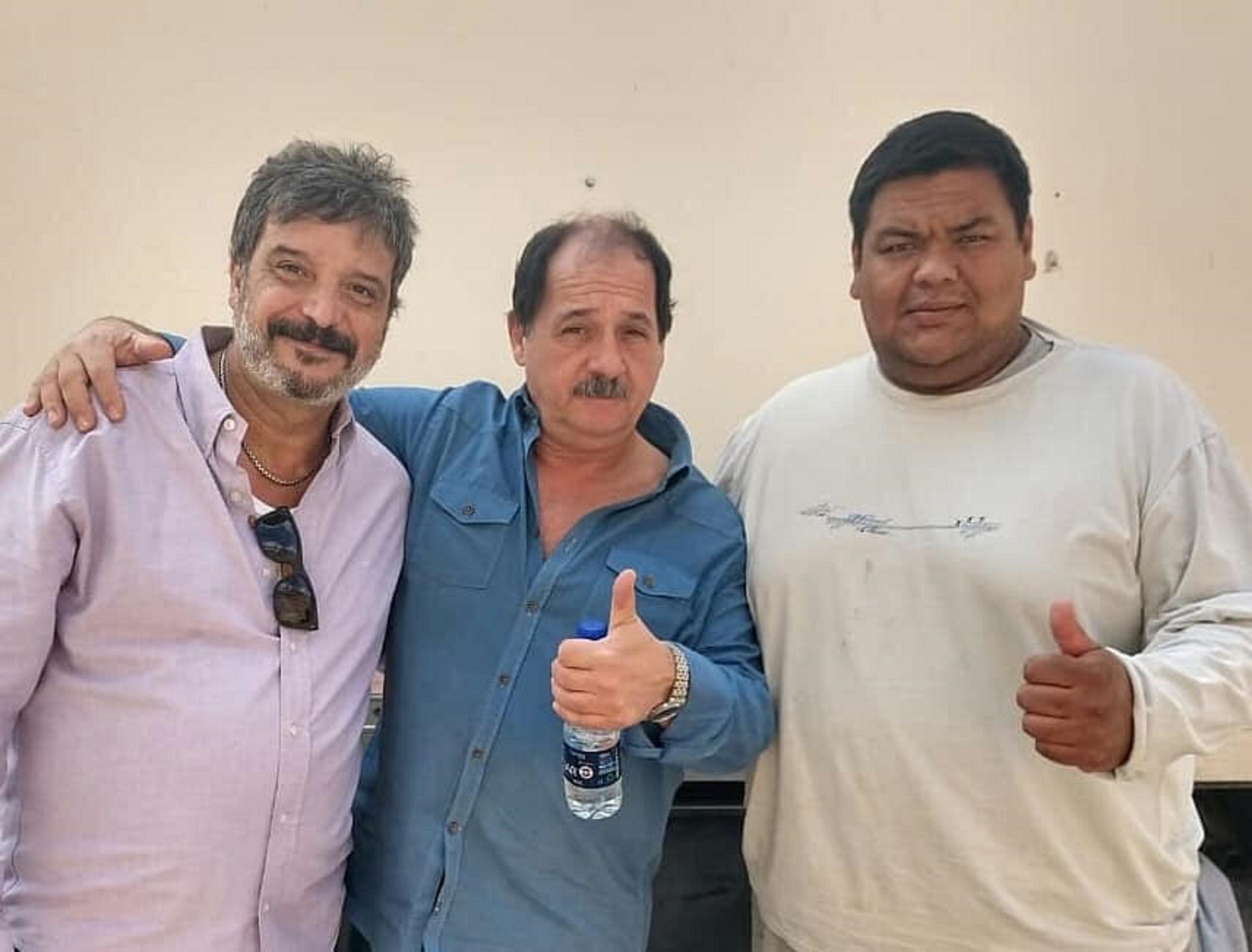 Oscar “Coto” Fernández junto a Julio Chavez y Daniel De Vita