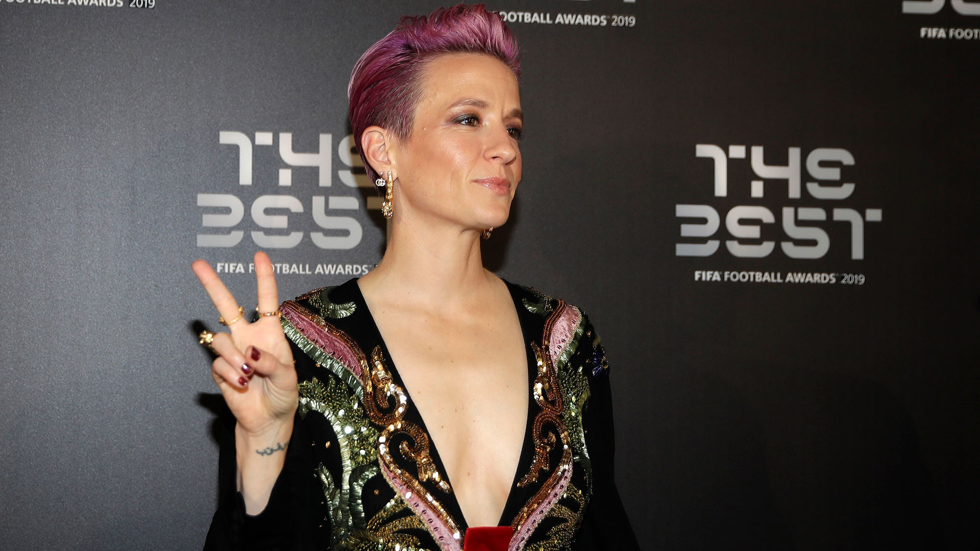 La estadounidense Megan Rapinoe ganó el The Best a la mejor jugadora del mundo