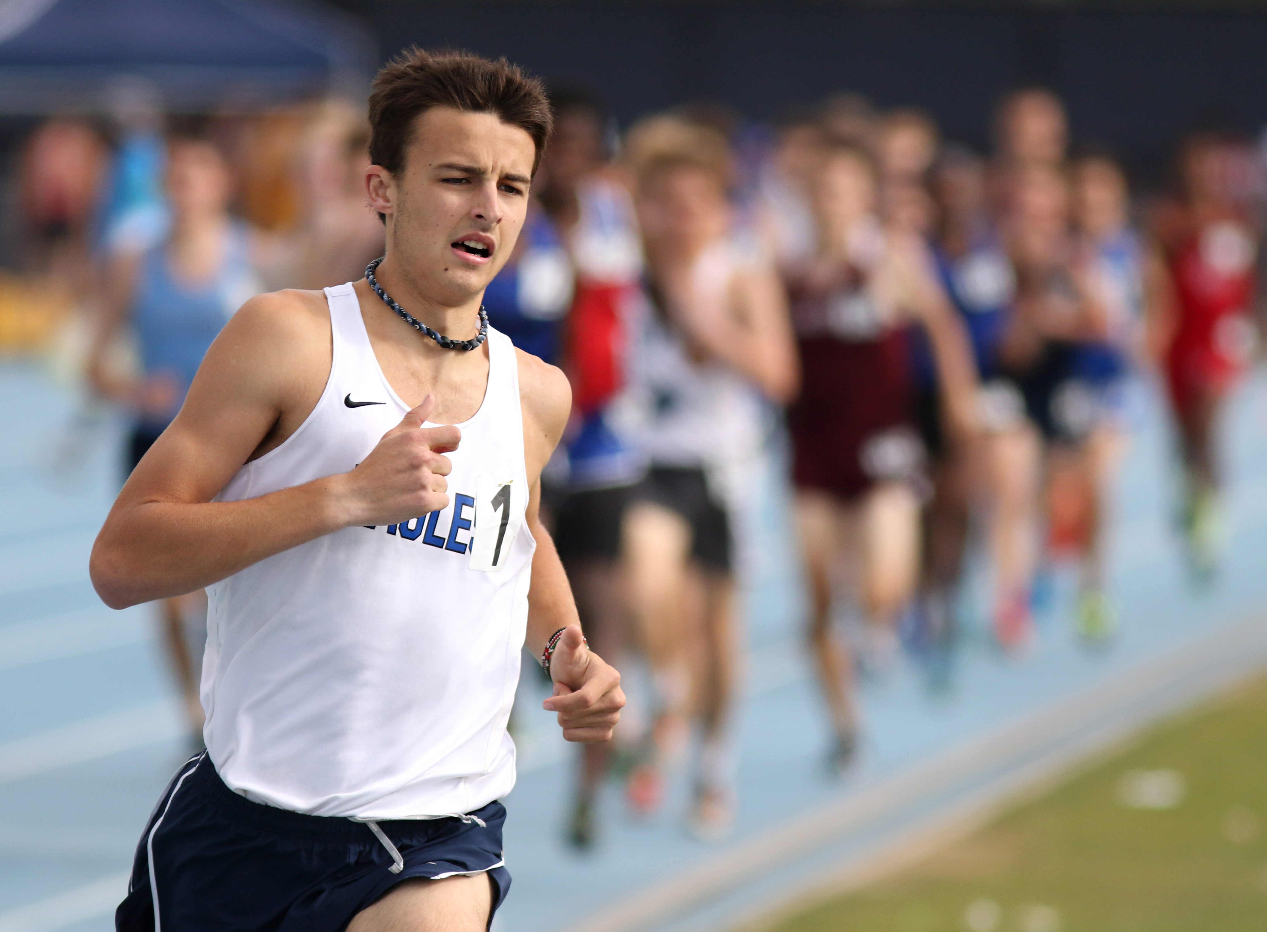 State track journal Stone Baker sets pole vault record