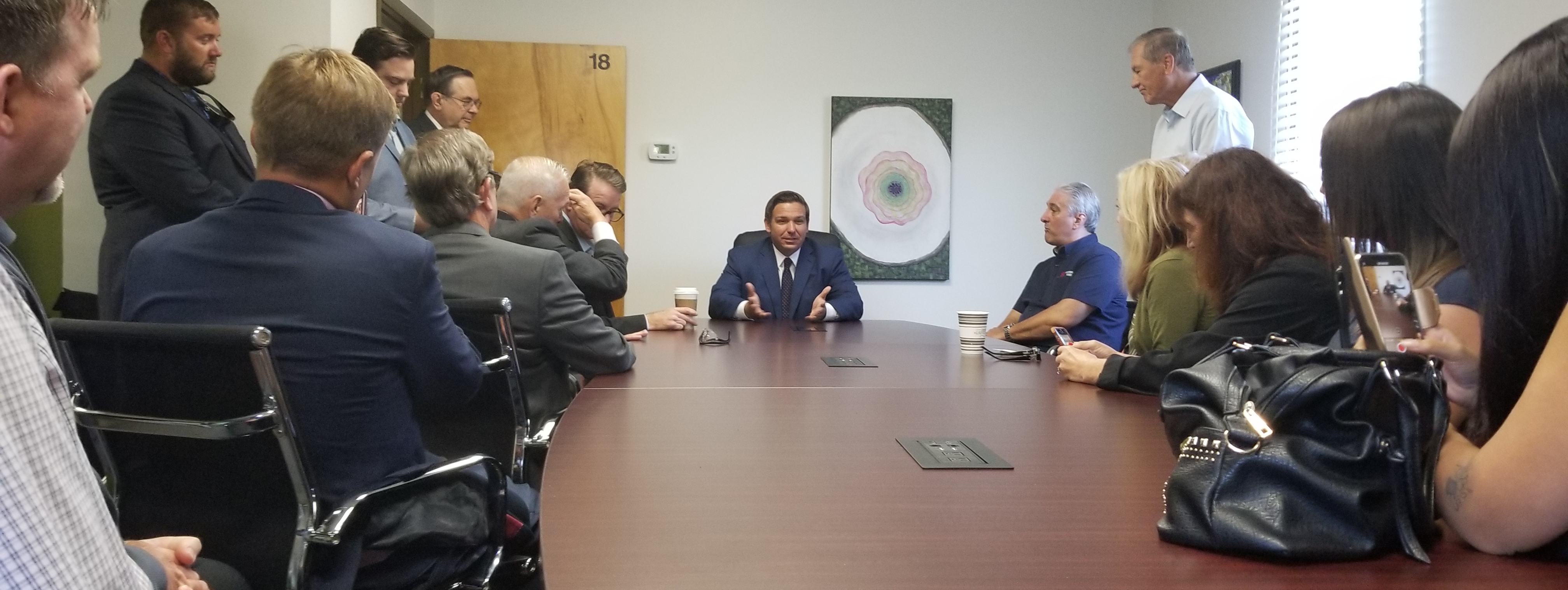 On defense over racist and extremist backers, DeSantis levels his own  charges against Gillum, image size:4032x1518