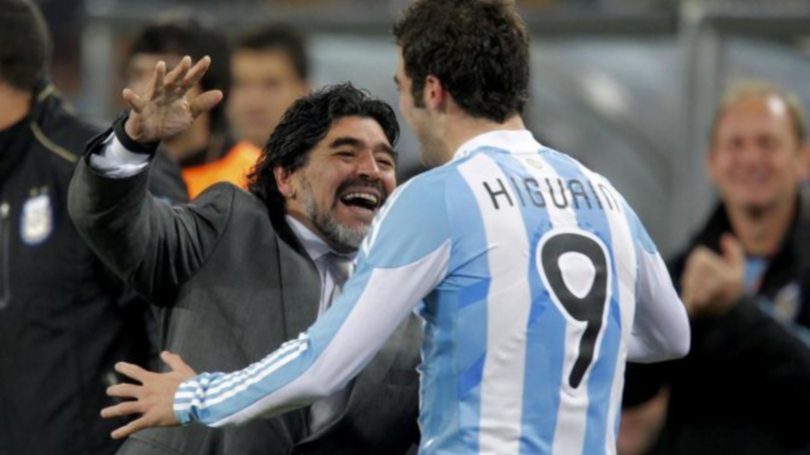 Maradona con Higuain 1920