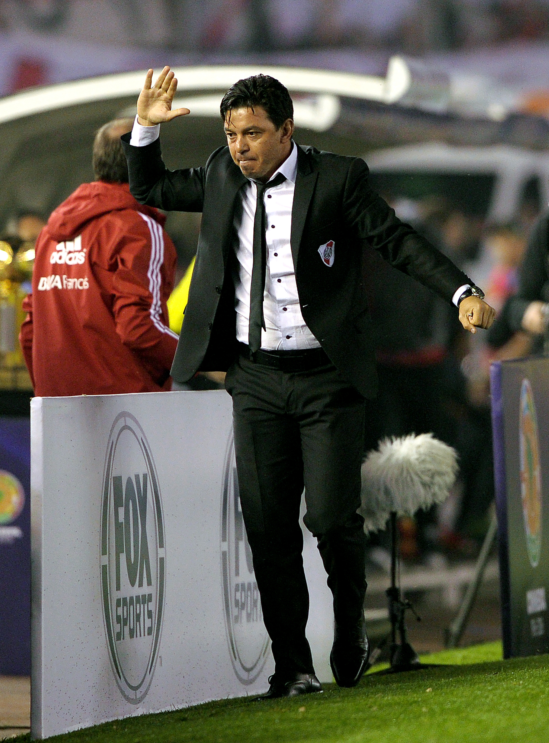Marcelo Gallardo descarta la tensión contenida en el primer gol (AFP)