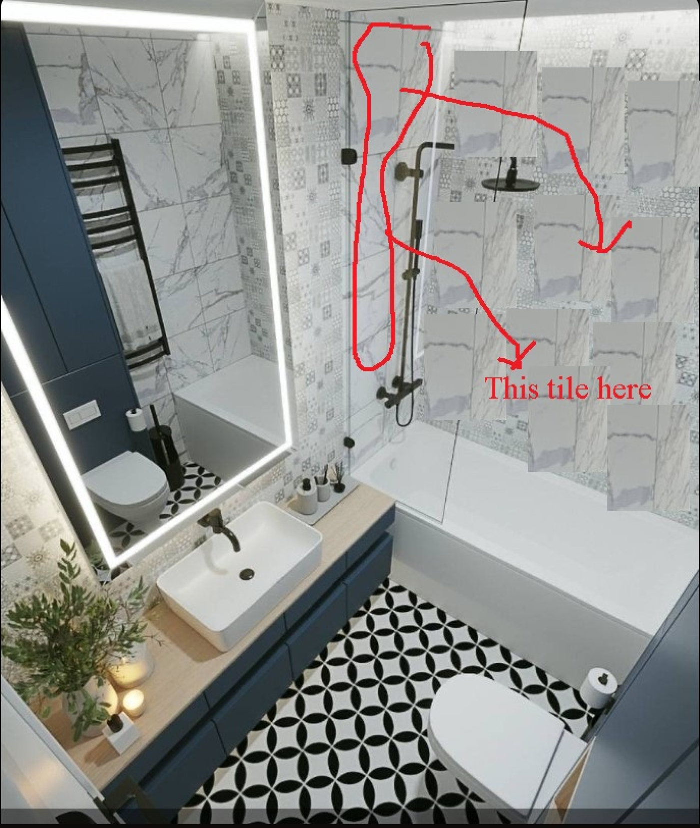 Design project for Bathroom design in Estonia | Arcbazar