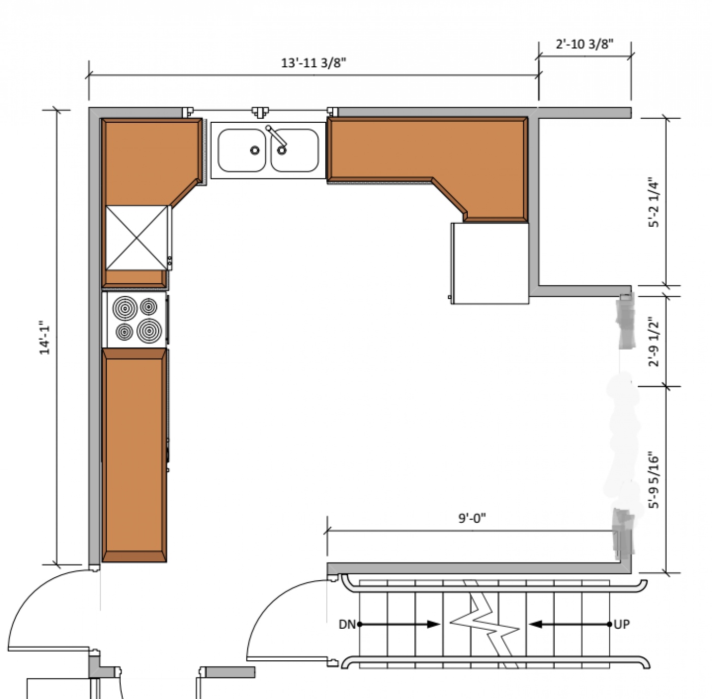 Design project for Kitchen remodel 1950s original in United States ...