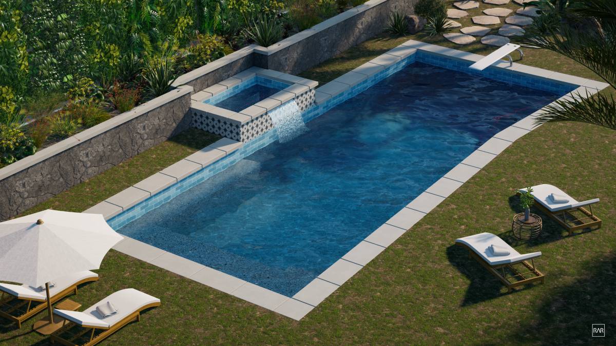 Design project for Pool/spa finishing look in United States | Arcbazar