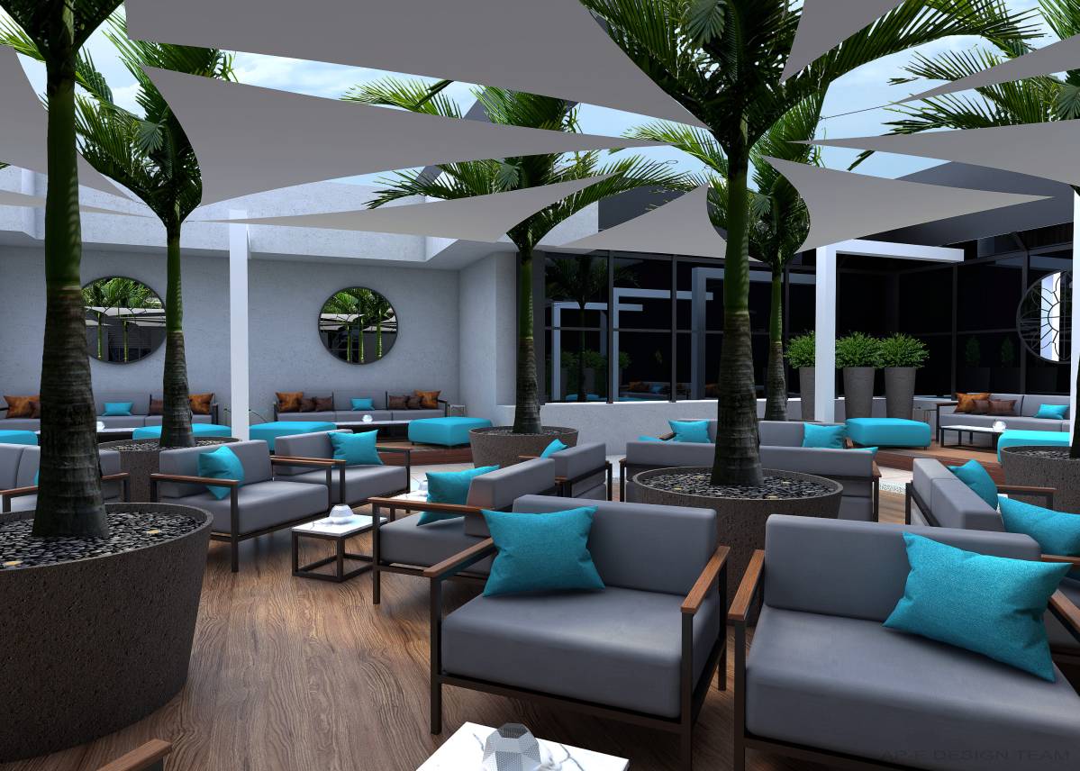 Design project for Auqa Rooftop Lounge in Saudi Arabia | Arcbazar