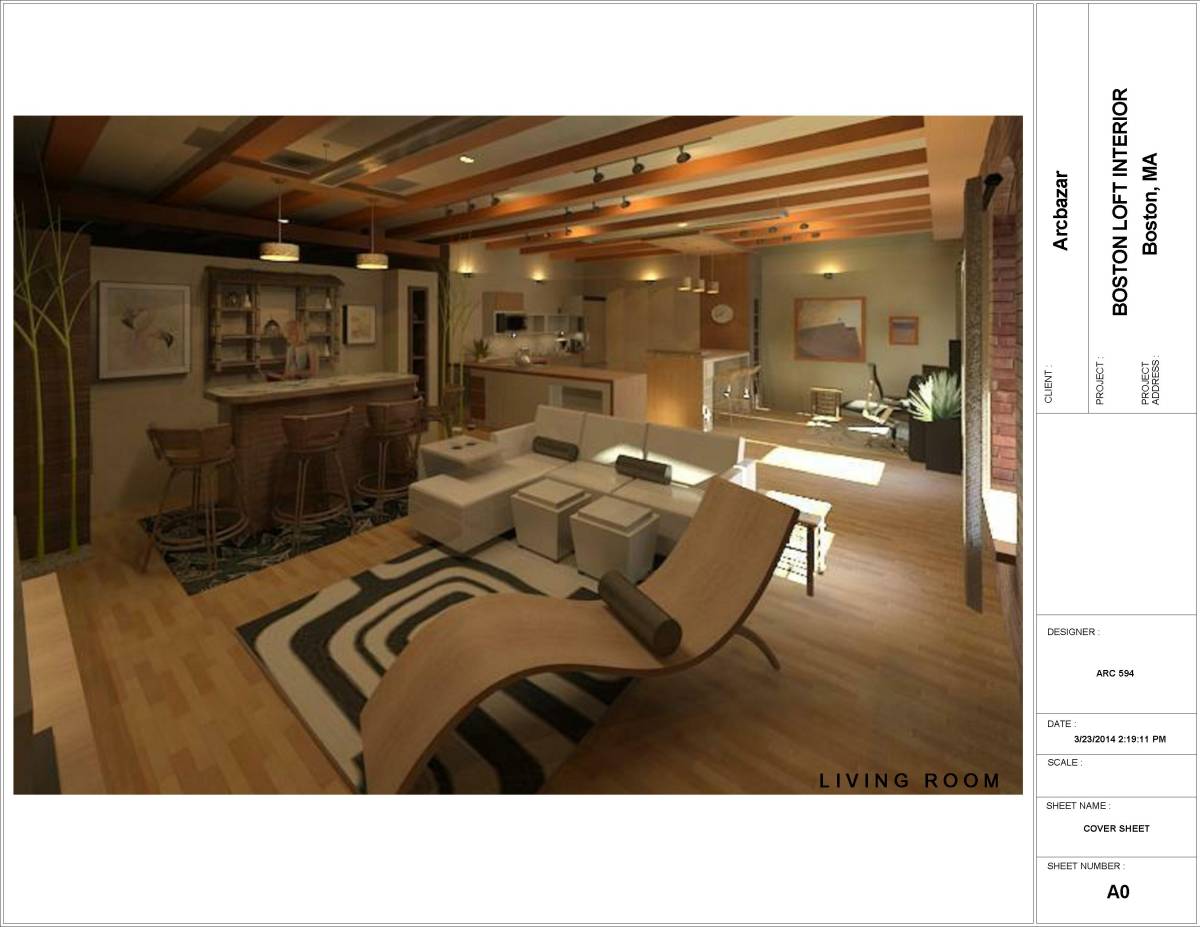 Design project for Boston Loft Interior in United States | Arcbazar