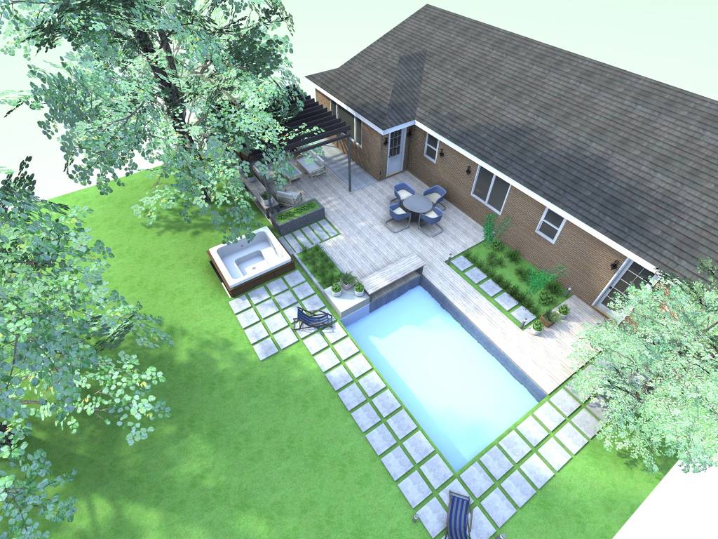 Design project for backyard transformation in United States | Arcbazar