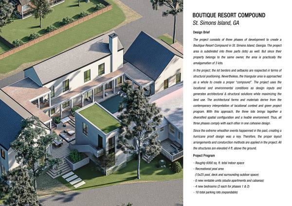 Design project for Boutique Resort Compound on USA East Coast Island in ...