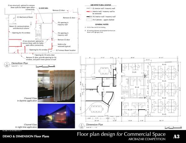 Design project for Floor Plan Design for Commercial Space in United ...