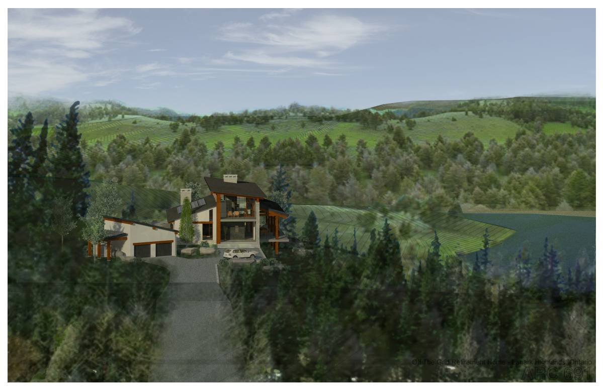 Design project for Off Grid Retirement Home in Eastern Ontario in