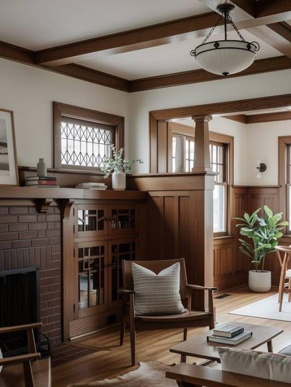 Design project for Craftsman Restoration-Style Remodel with Modern ...