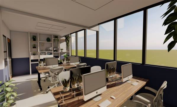 Design project for Furnishing and decorating a University lab/office ...