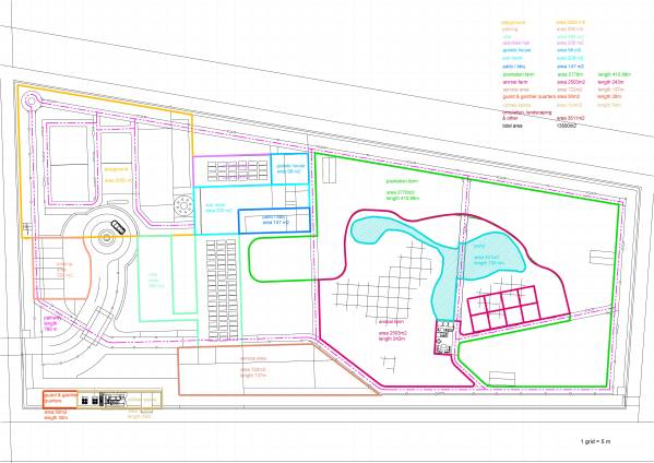 Design project for Masterplanning a 150,000 SqFt. Countryside Farm ...