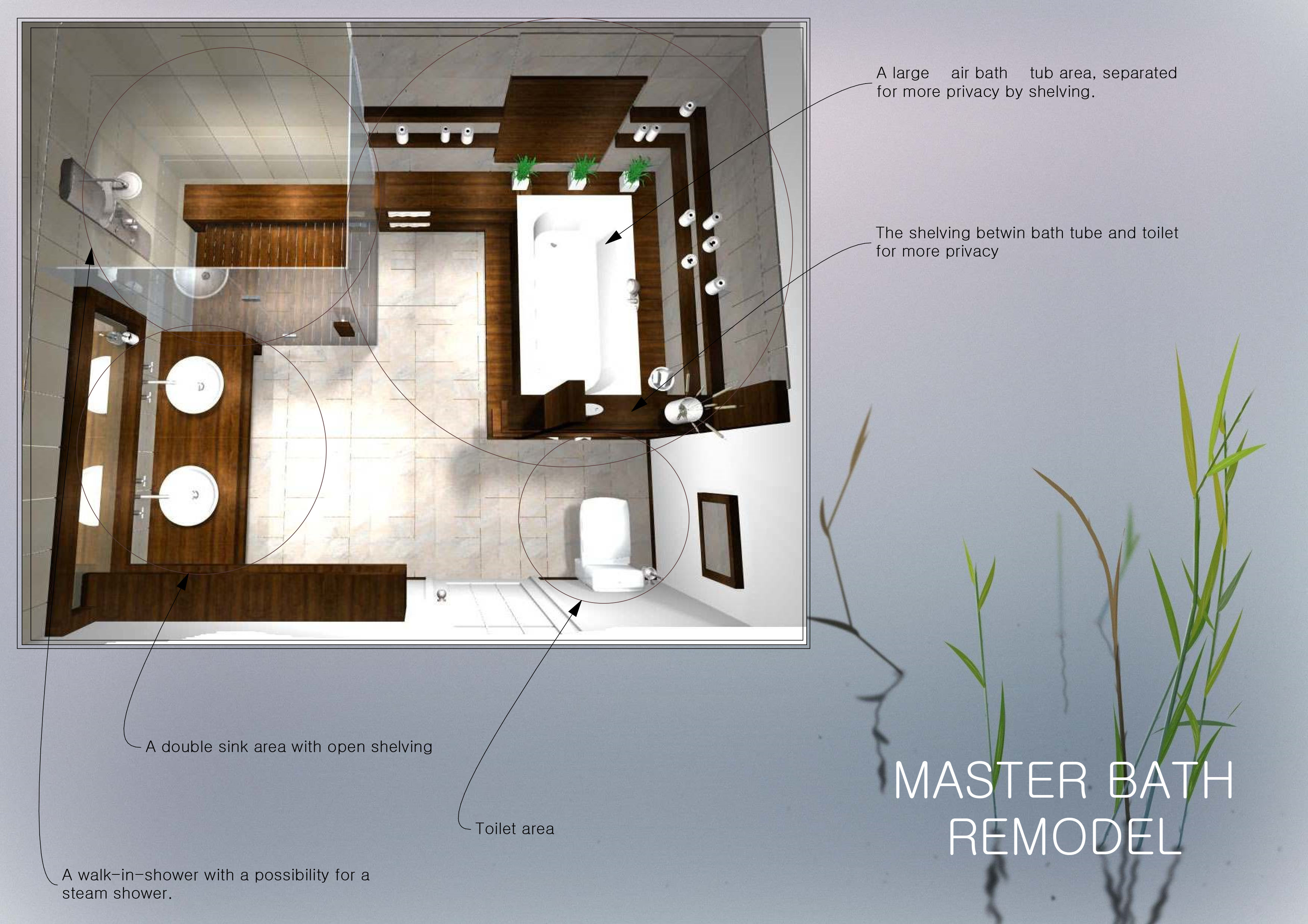 Bathroom Design Project designed by Nevena Angelova Master Bath