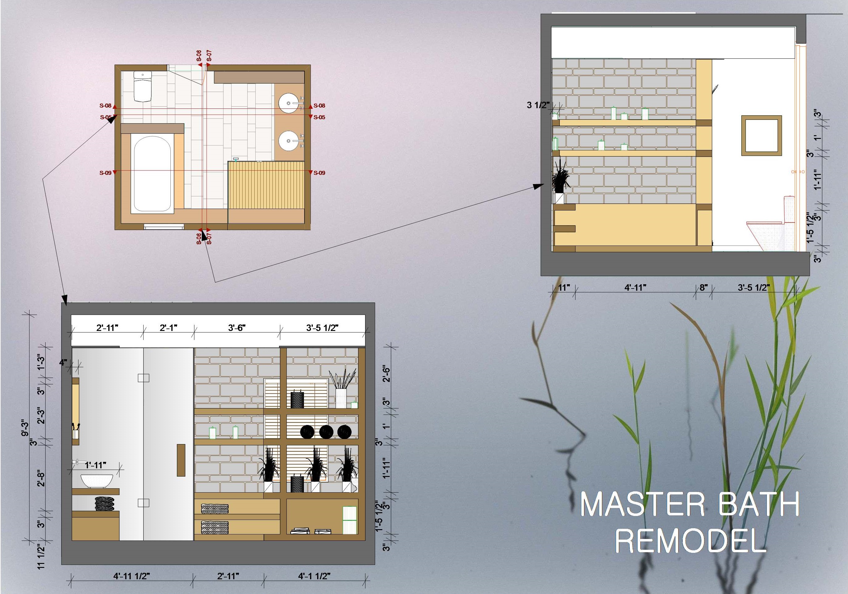 Bathroom Design Project designed by Nevena Angelova Master Bath
