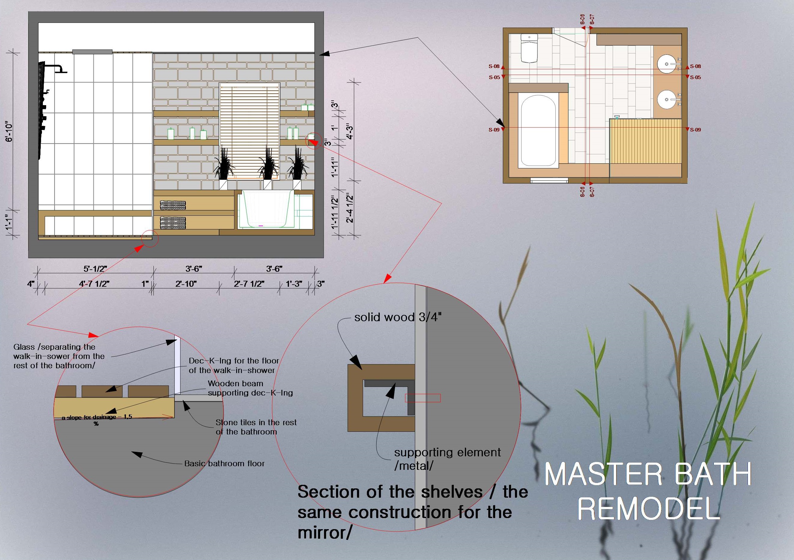 Bathroom Design Project designed by Nevena Angelova Master Bath