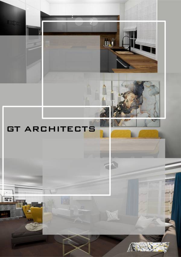 Design project for Living room with kitchen interior design in Estonia ...