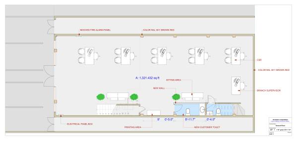 Design project for Layout Design for Branch Office in Trinidad and ...