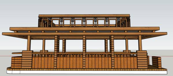 Diğer Mimarlazaroia - Covered Pontoon Boat - MODOC, US | Arcbazar