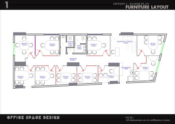Design project for Office Space Design. in Saudi Arabia | Arcbazar