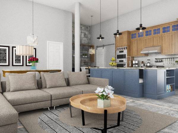 Design project for Remodel of kitchen and living area in United States ...