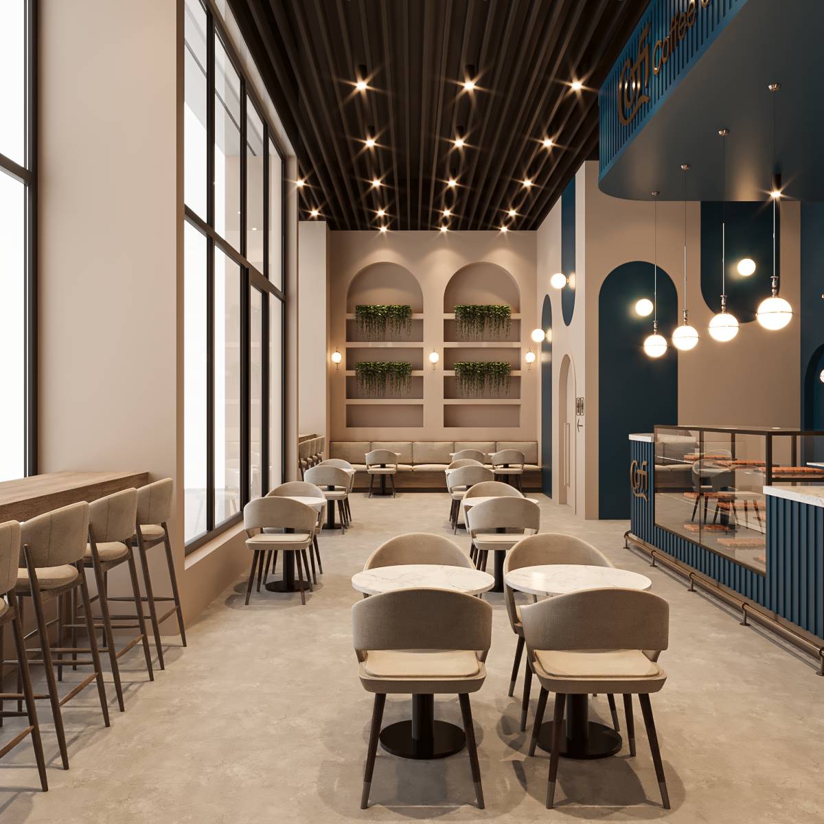Design project for COFI Coffee and Pastry Shop in United States | Arcbazar
