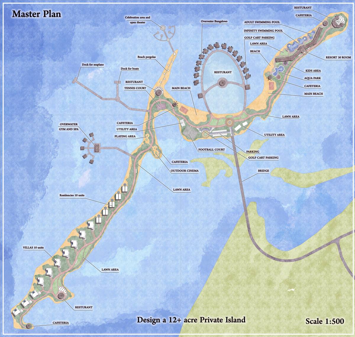 Design project for Design a 12+ acre Private Island in Bahamas | Arcbazar
