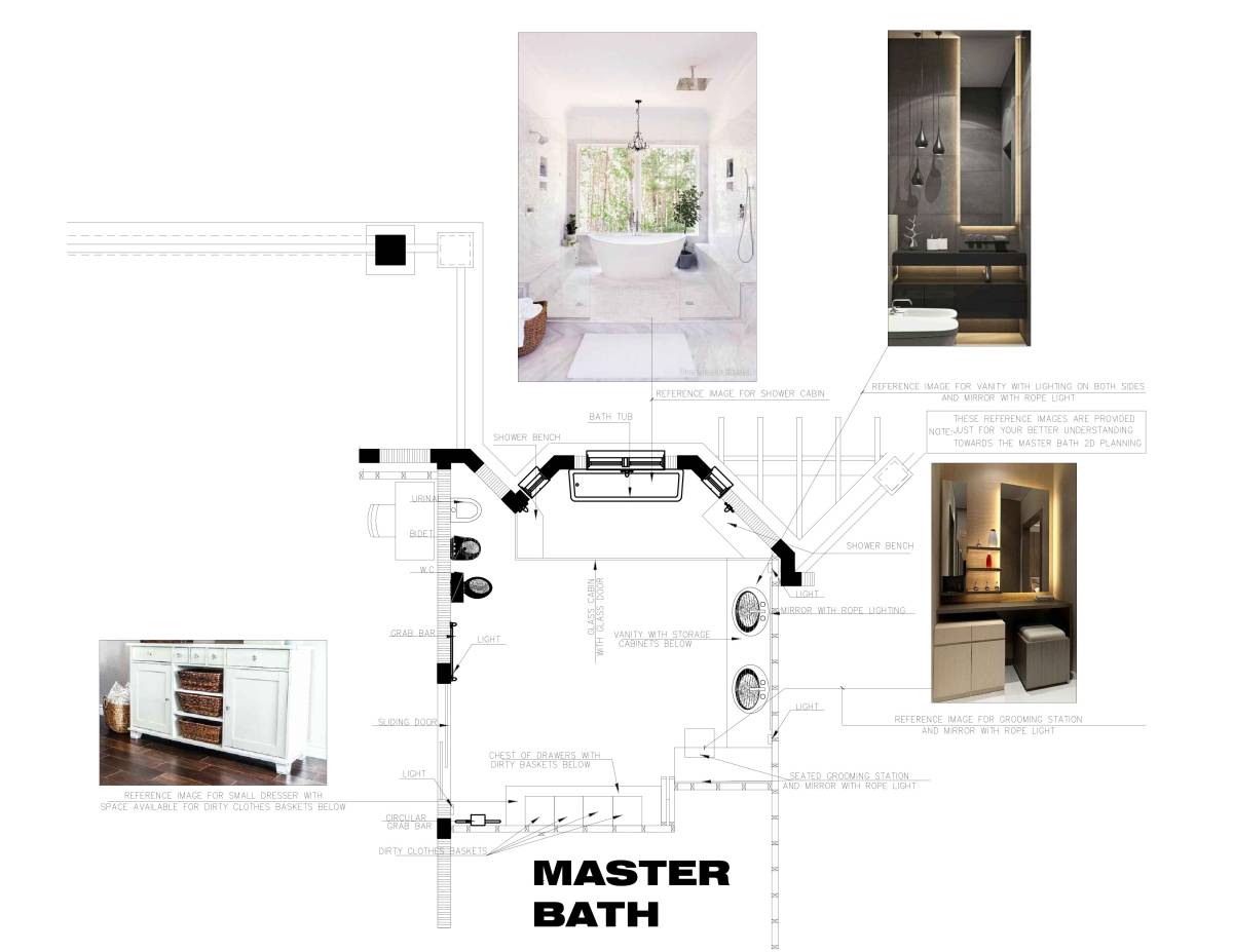 Design project for Master Bathroom in Bahamas | Arcbazar