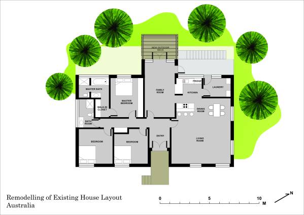 Design project for Remodelling of existing house layout in Australia ...
