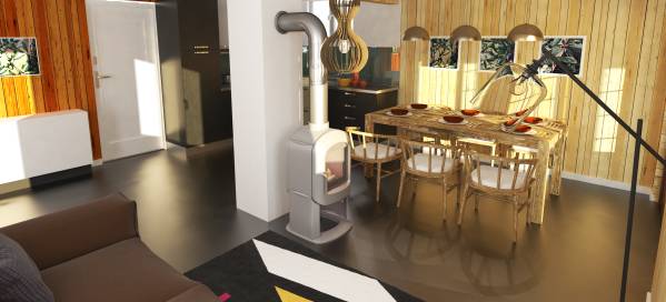 Design project for Mountain chalet interior design in Switzerland ...