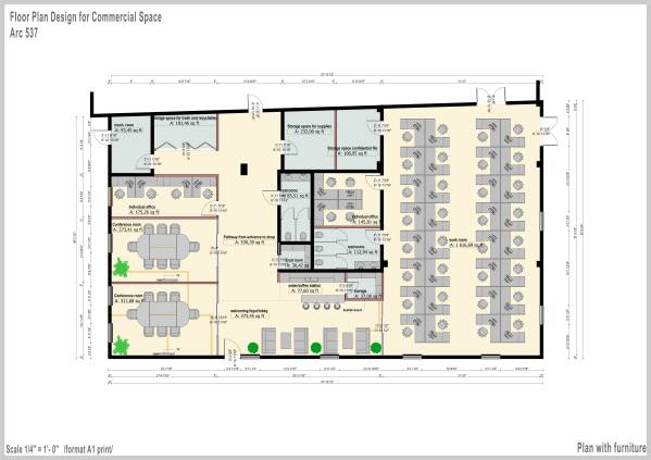Design project for Floor Plan Design for Commercial Space in United ...