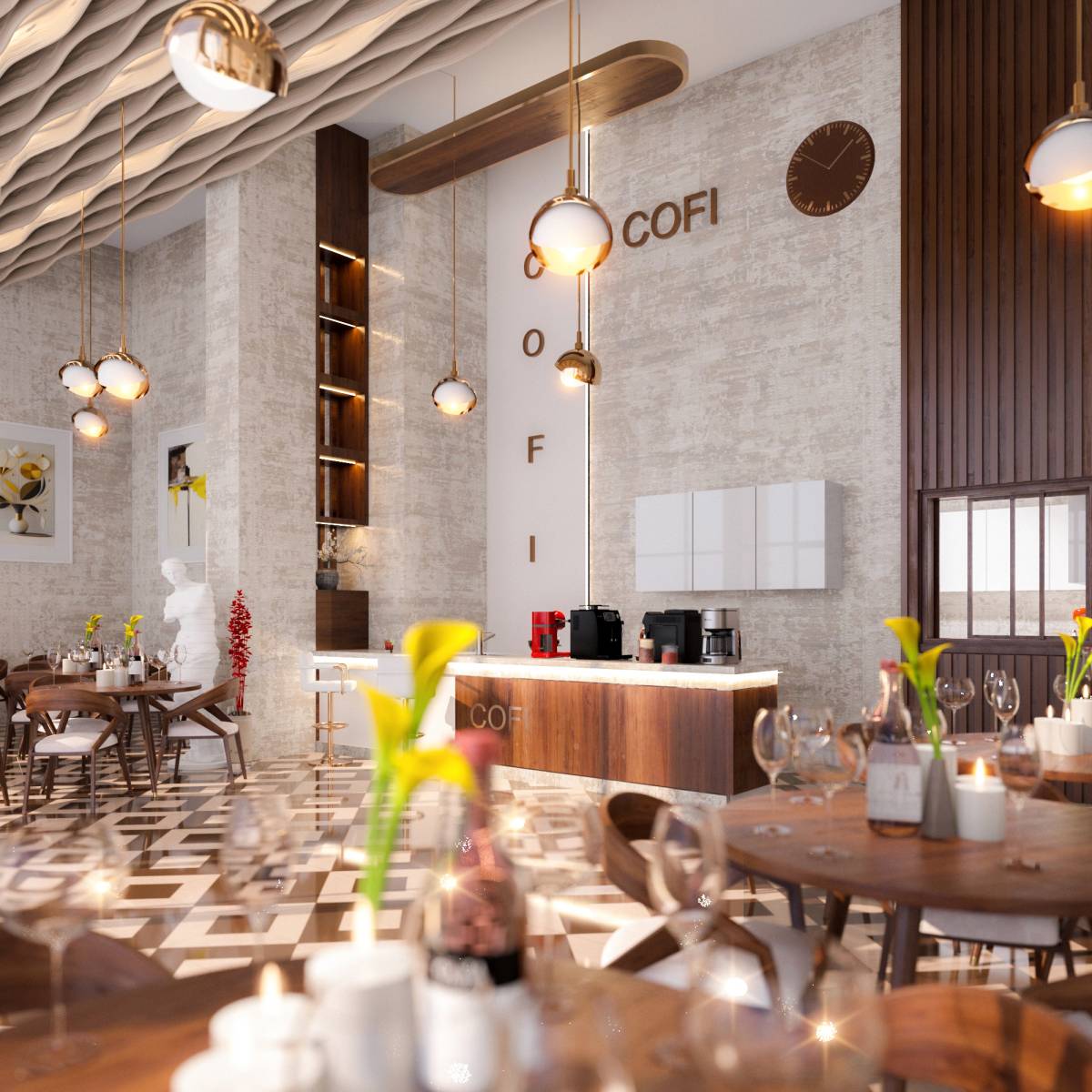 Design project for COFI Coffee and Pastry Shop in United States | Arcbazar