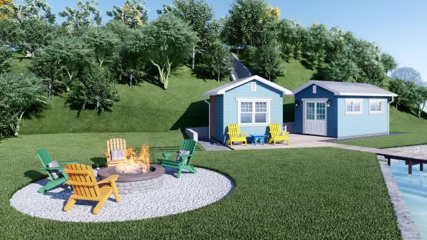 Design project for Cabana and Storage Building for Lake House in United ...