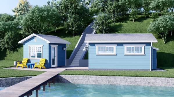Design project for Cabana and Storage Building for Lake House in United ...