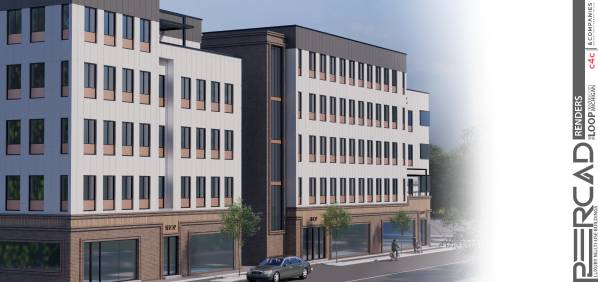 Illustration of Multiunit Luxury Buildings