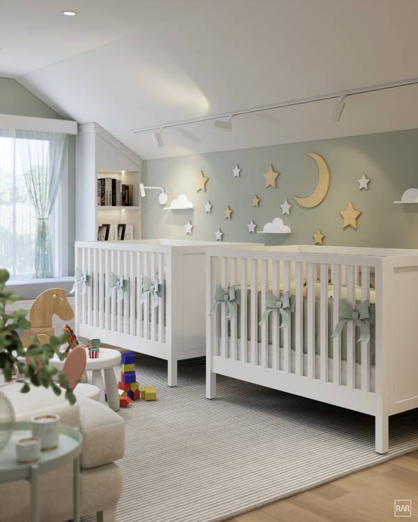 Design project for Red Barn add nursery for twins in United States ...