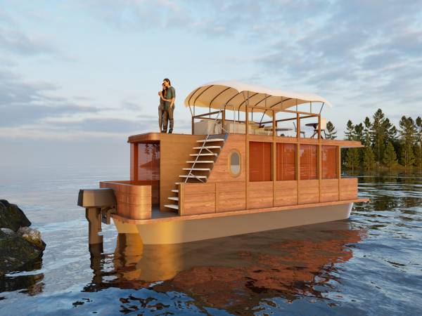 Design project for Covered Pontoon Boat in United States | Arcbazar