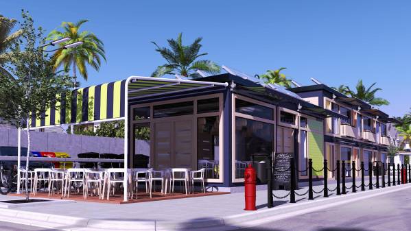 Design project for Minimalist Modern Mixed Use-Small Work/Live units ...