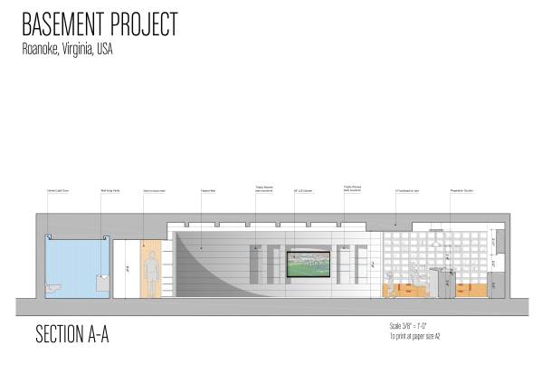 Design project for Basement Project in United States | Arcbazar
