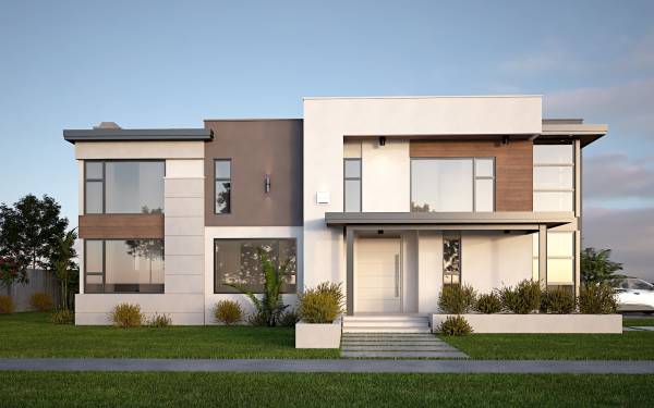 Design project for Modern Contemporary Corner Lot Design on a 50 ...