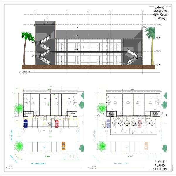 Design project for Exterior Design for New Retail Building in United ...