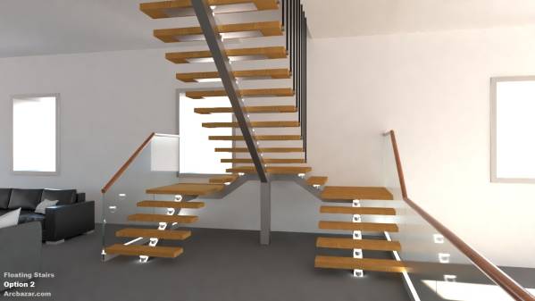 Design project for Floating Stairs in Croatia | Arcbazar