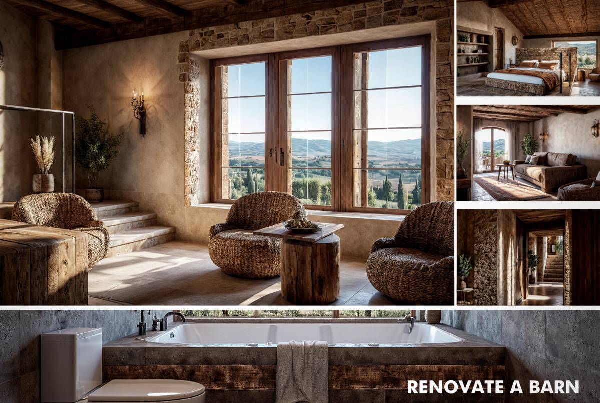 Design project for Renovate a barn in Italy | Arcbazar