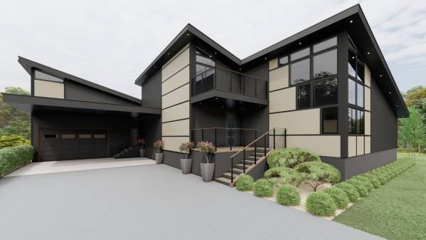 Çephe Çalışması MimarDelta Architect - Cubbage home exterior - US ...