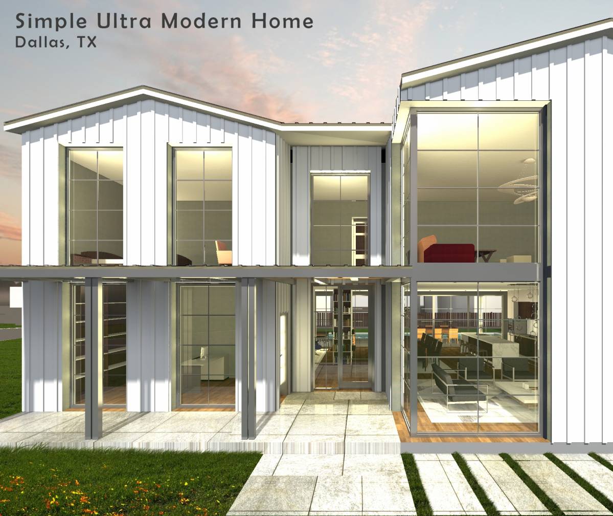 Design project for Simple Ultra Modern Home Dallas, TX in United States ...