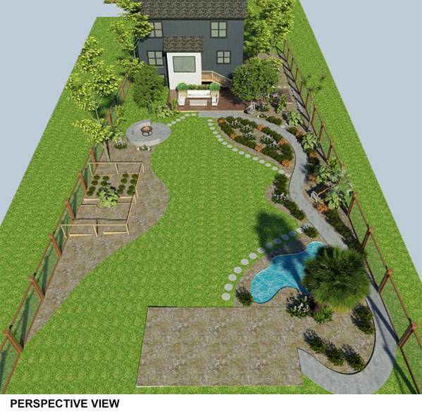 Design project for Blank Slate Backyard for Family in United States ...