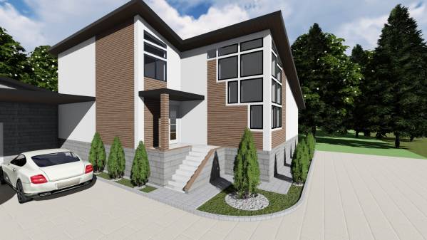 Çephe Çalışması MimarYaşar MENTEŞ - Cubbage home exterior - US | Arcbazar