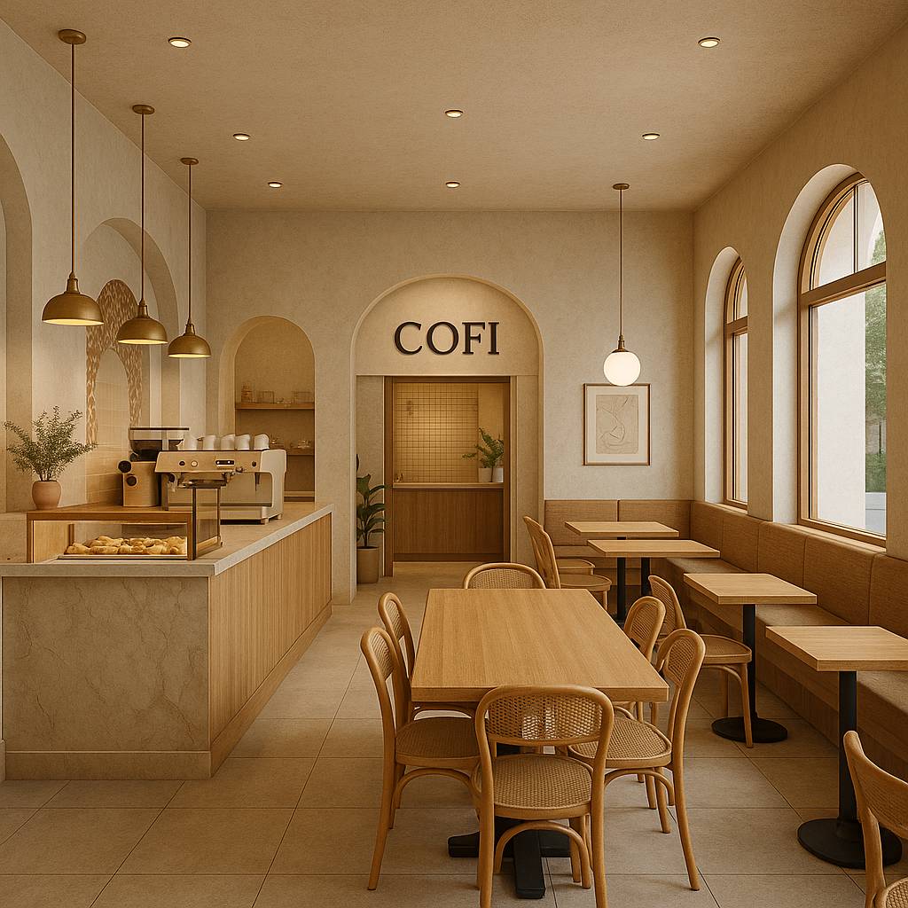 Design project for COFI Coffee and Pastry Shop in United States | Arcbazar