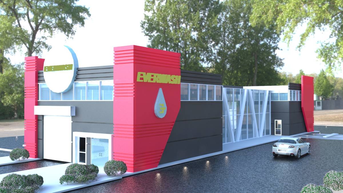 Design project for Everclean Car Wash Exterior/Facade REDESIGN in United States Arcbazar